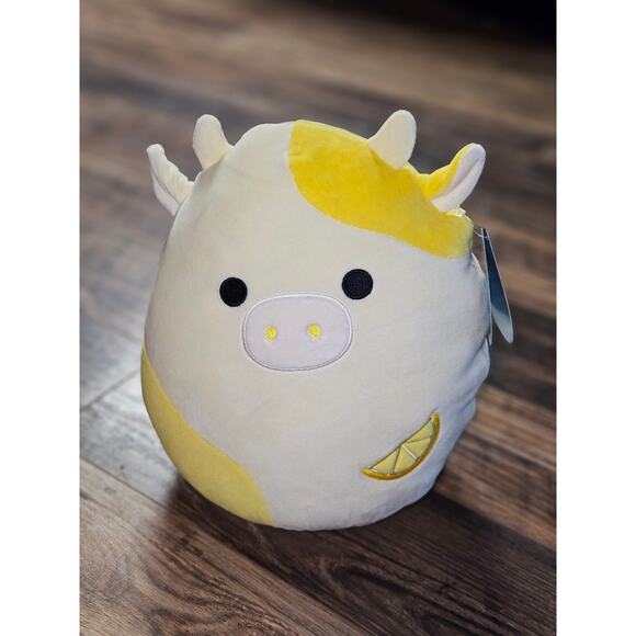 Squishmallows 11'' Dagmar the Lemon Cow Plush Toy - Picture 1 of 8